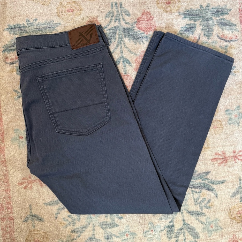 Men's Straight-Fit Docker Jeans Slate Blue - Picture 4 of 9